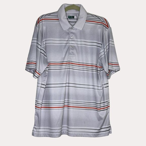 Ben Hogan Performance Golf Polo Shirt Stripe  L bv - Picture 1 of 3